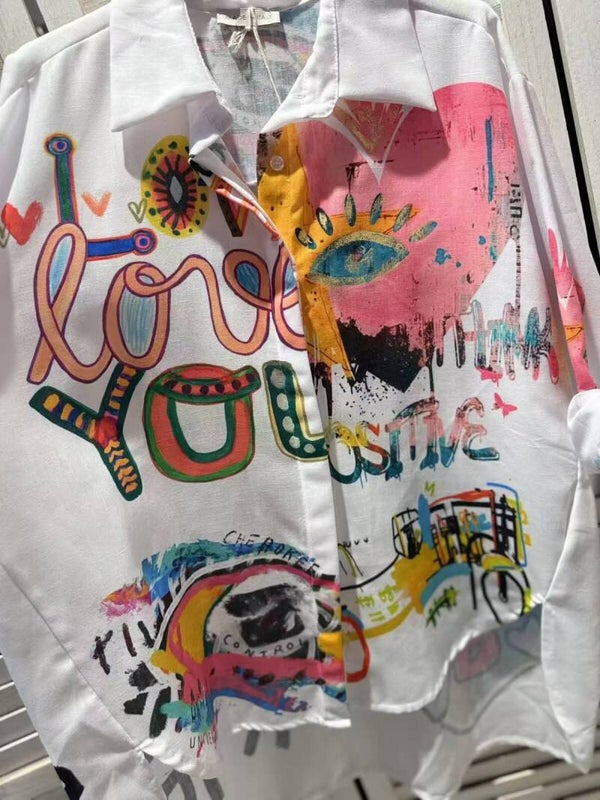 Chemise imprimé œil