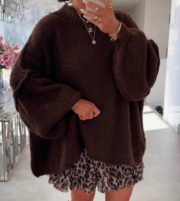 Pull oversize coutures