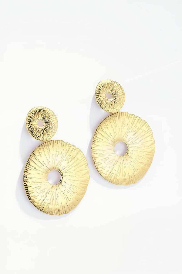 Boucle d'oreille martelée