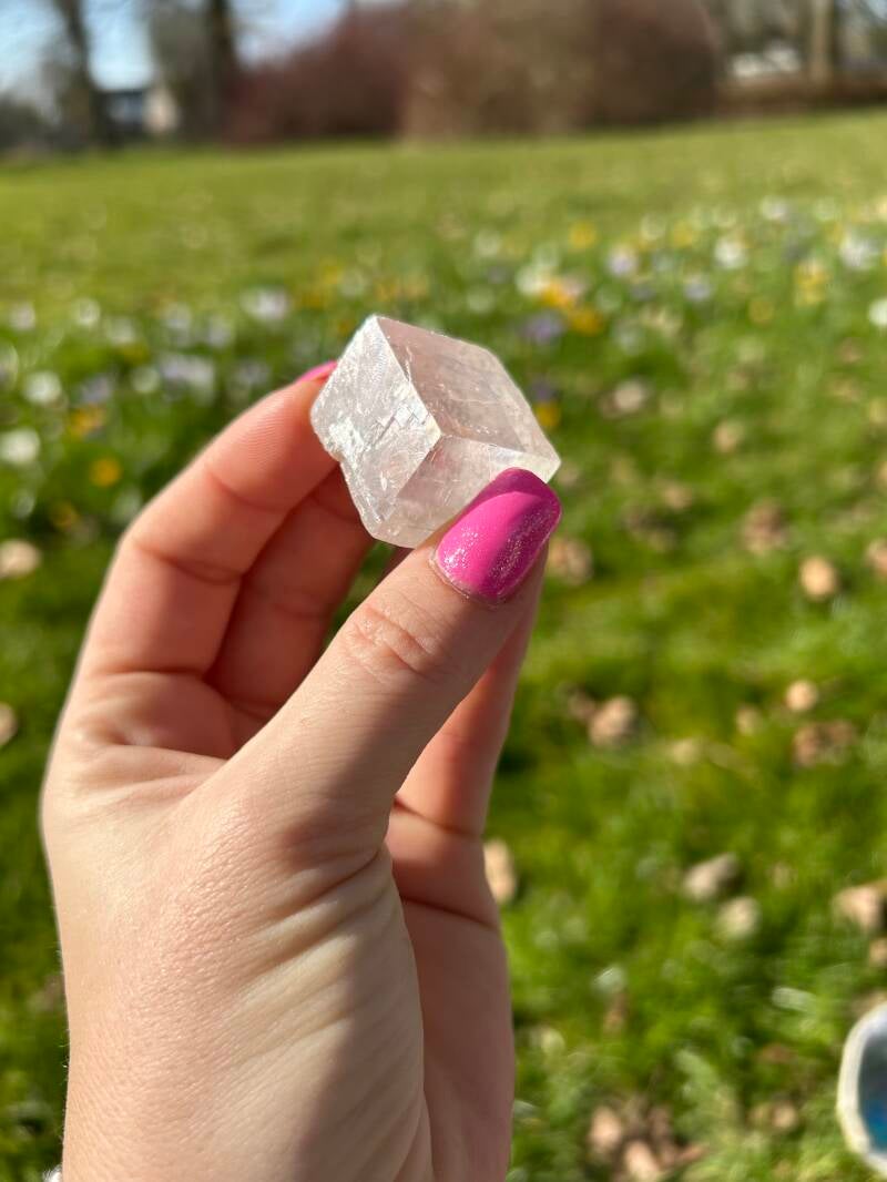 Ruwe Witte Calciet Blokje