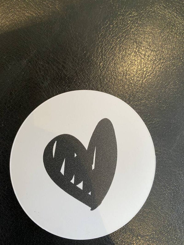 Magneet zwart hart
