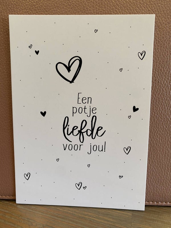 Kaart ‘een potje liefde’