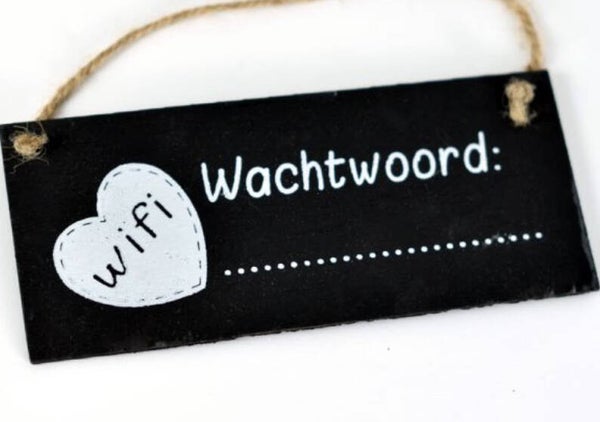 Krijtbord wifi