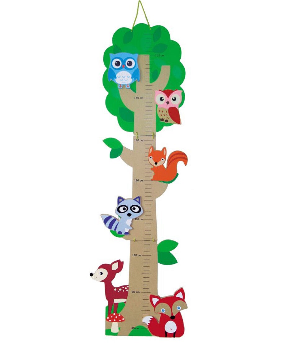 Houten meetlat bosdieren