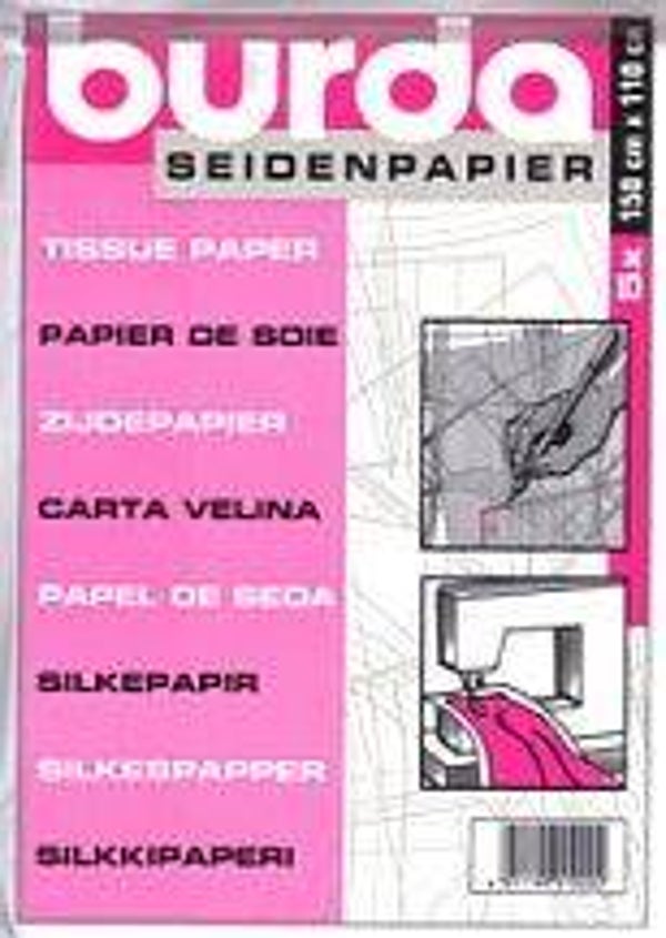 Burda zijdepapier 130 x 110cm, 5 vellen