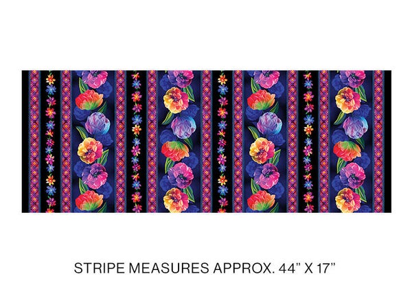 Luminous Blooms, Luminous Flower Stripe Multi