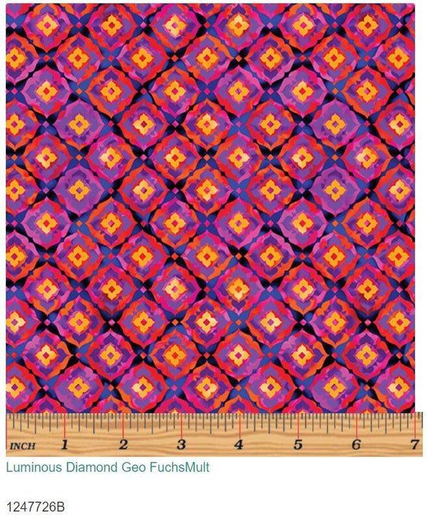 Luminous Blooms, Luminous Diamond Geo Fuchia