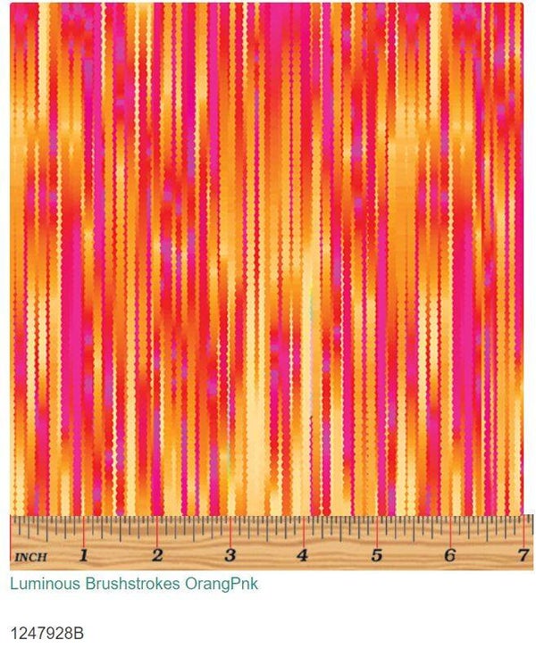 Luminous Blooms, Luminous Brushstrokes Orange