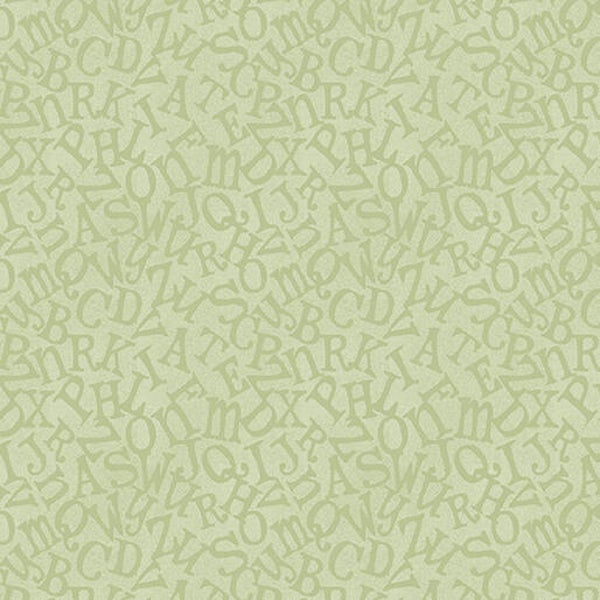 ABC's, Tossed Alphabet Green