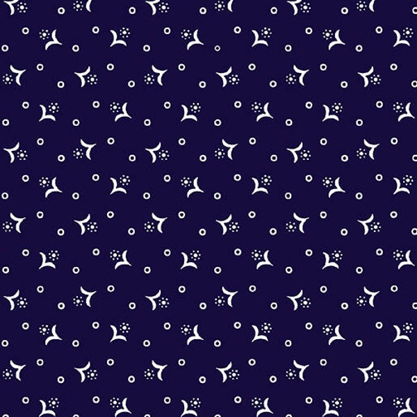 Blue Rhapsody, Tiny Calico Flower Navy