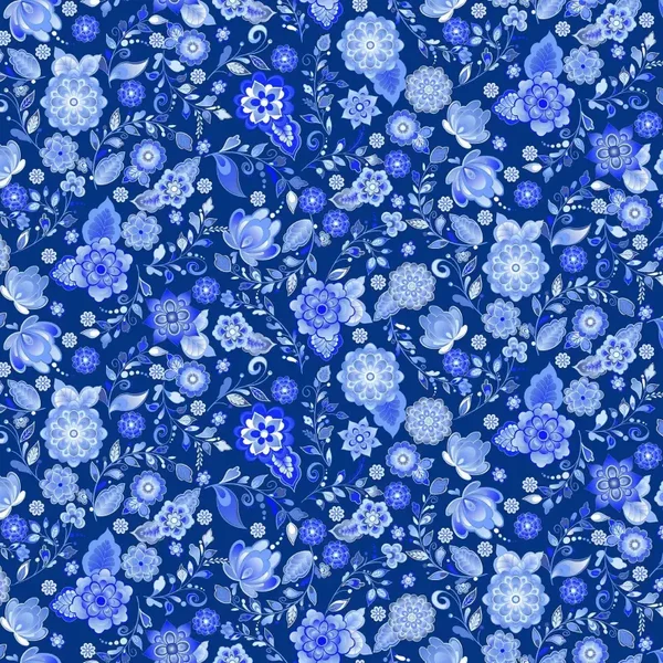 1690_B Floret Cobalt - Makower UK - Amsterdam by Libs Elliot