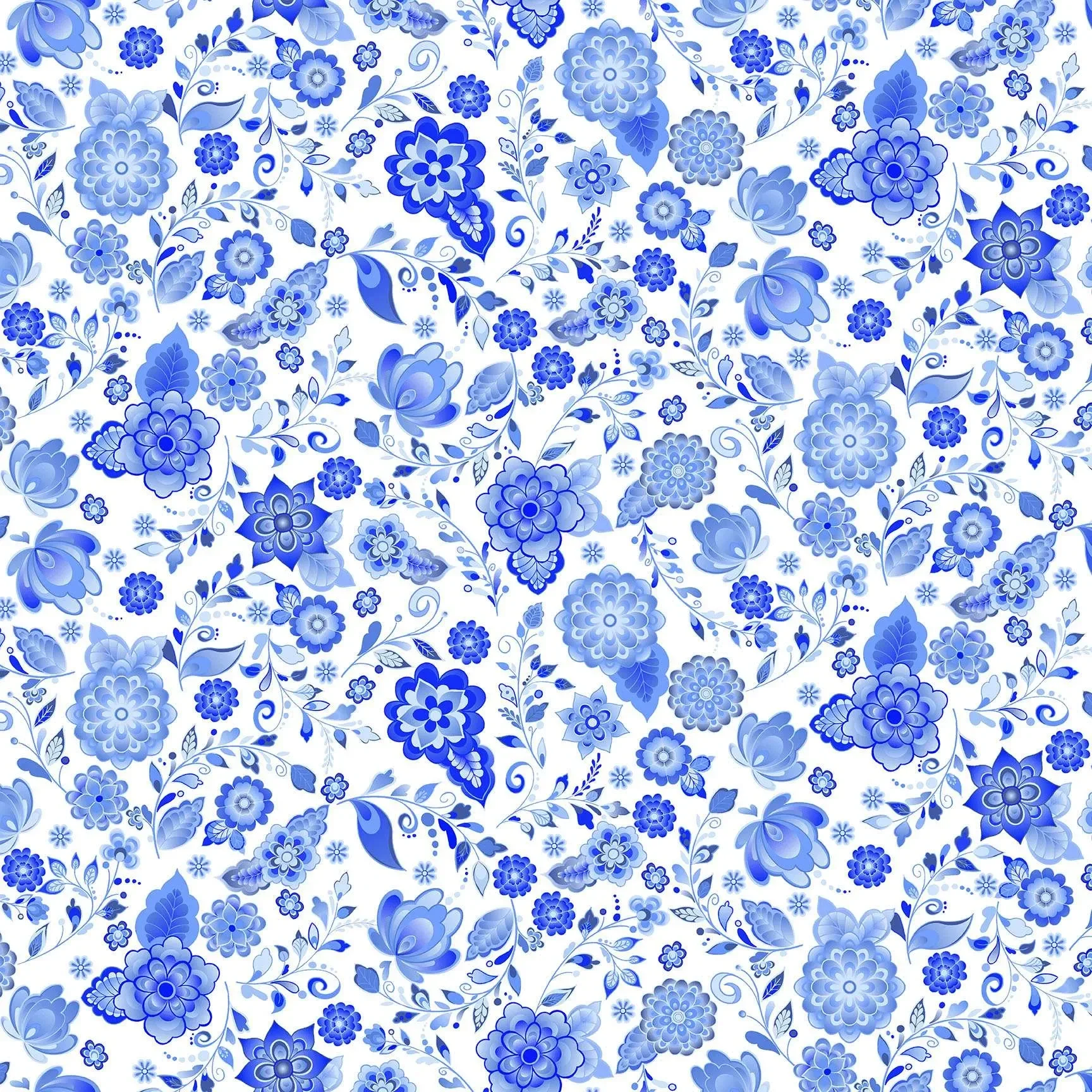 1690_LB Floret Delftware - Makower UK - Amsterdam by Libs Elliot