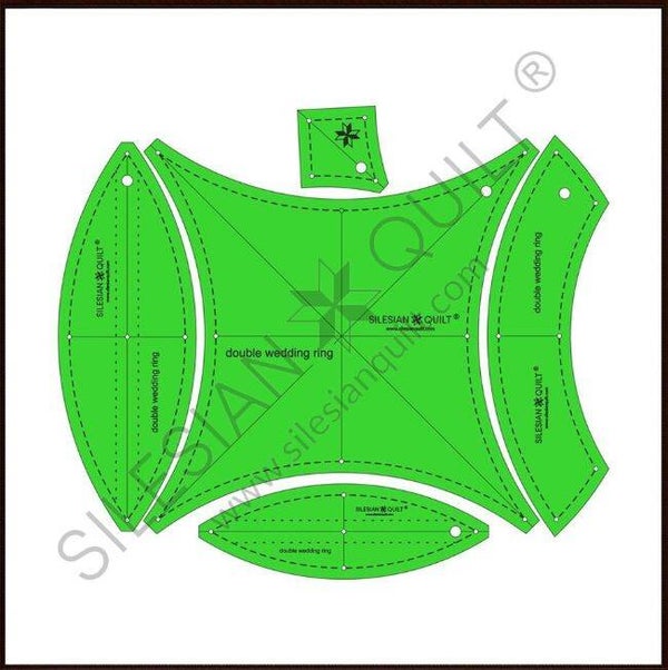 Silesian Template - Double Wedding Ring 10 Inches