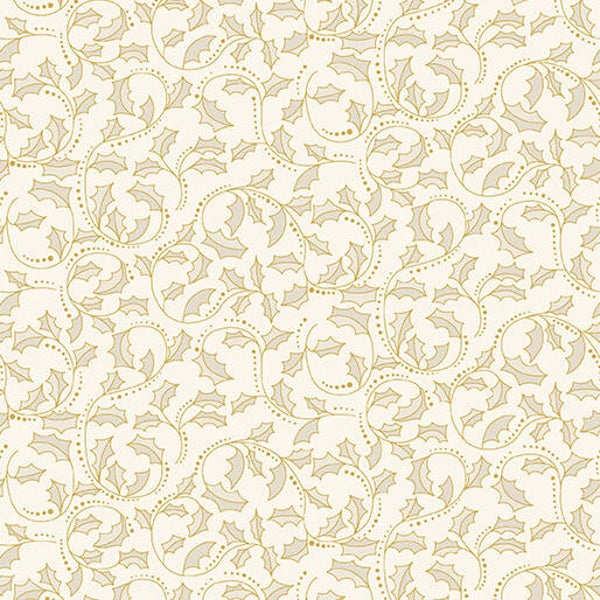 A Festive Medley, Golden Leaf Scroll Natural Gold (Kerst)