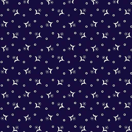 Blue Rhapsody, Tiny Calico Flower Navy