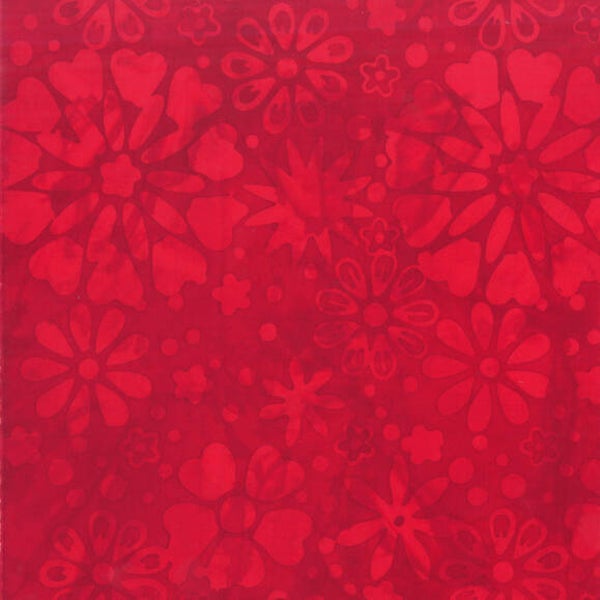 Anthology Batik Stof - 3043QX Dream, Bloom Red