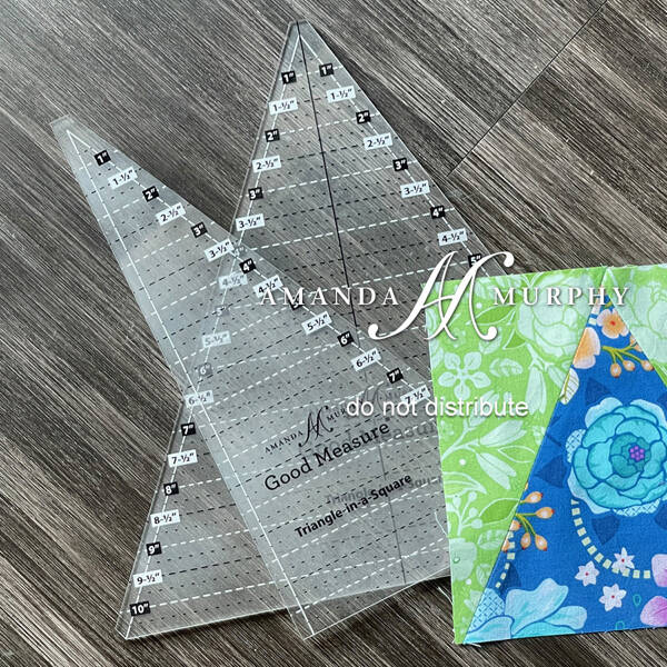 Amanda Murphy - Triangle-in-a-Square Ruler Set (2pc)