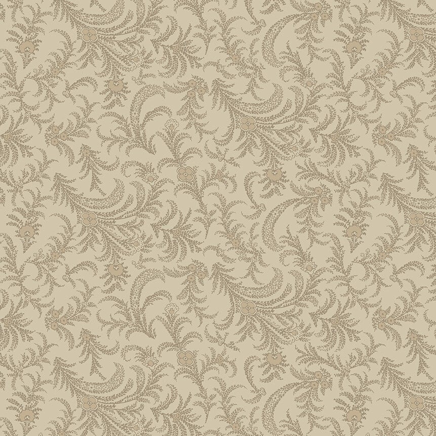 OXFORD, DELICATE PAISLEY - Almond