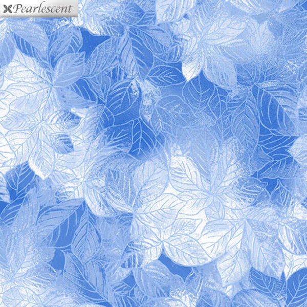 Pearl Frost, Pearl Frost Leaves Cobalt (Kerst)