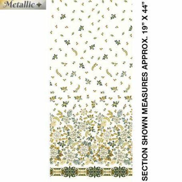 Rejoice, Joyous Border Cream/Gold (Kerst)