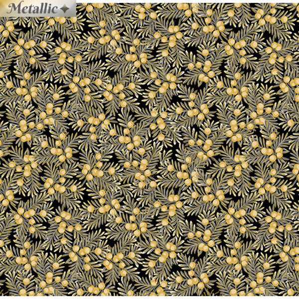Rejoice, Opulent Berries Black/Gold (Kerst)