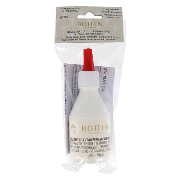Permanent water based textile glue (100 ml), BOHIN