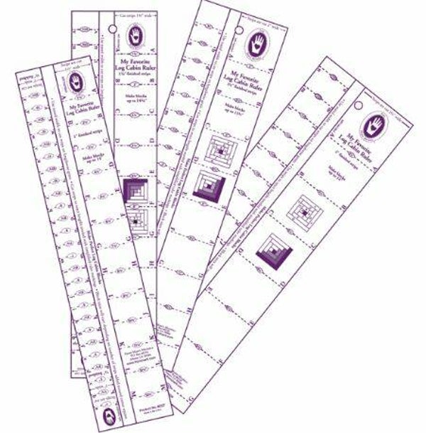 Log Cabin Ruler ½ inch and 1 inch - Marti Michell Rulers