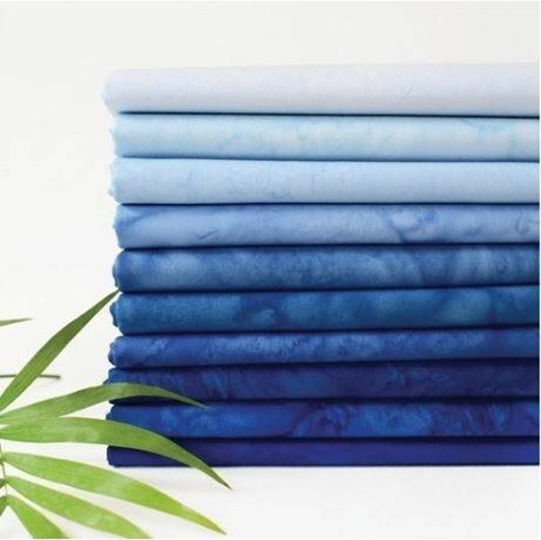 Sky, Lava Solids Tonal - Fat Quarter Bundle (10 st.)