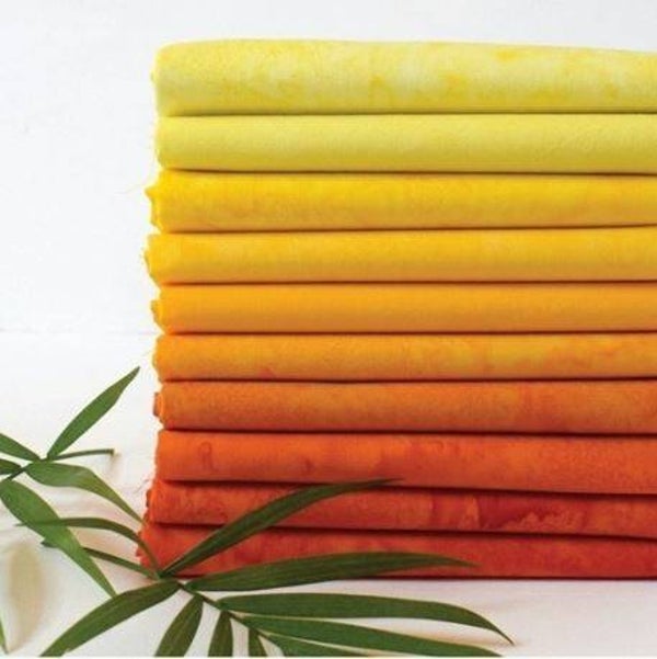 Sunshine, Lava Solids Tonal - Fat Quarter Bundle (10 st.)