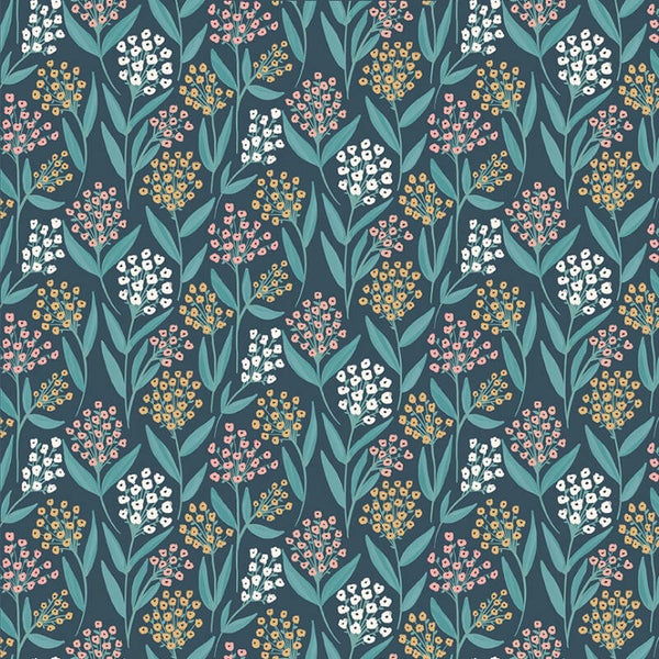 PAINTED BLOSSOMS, Barelybuds - Navy