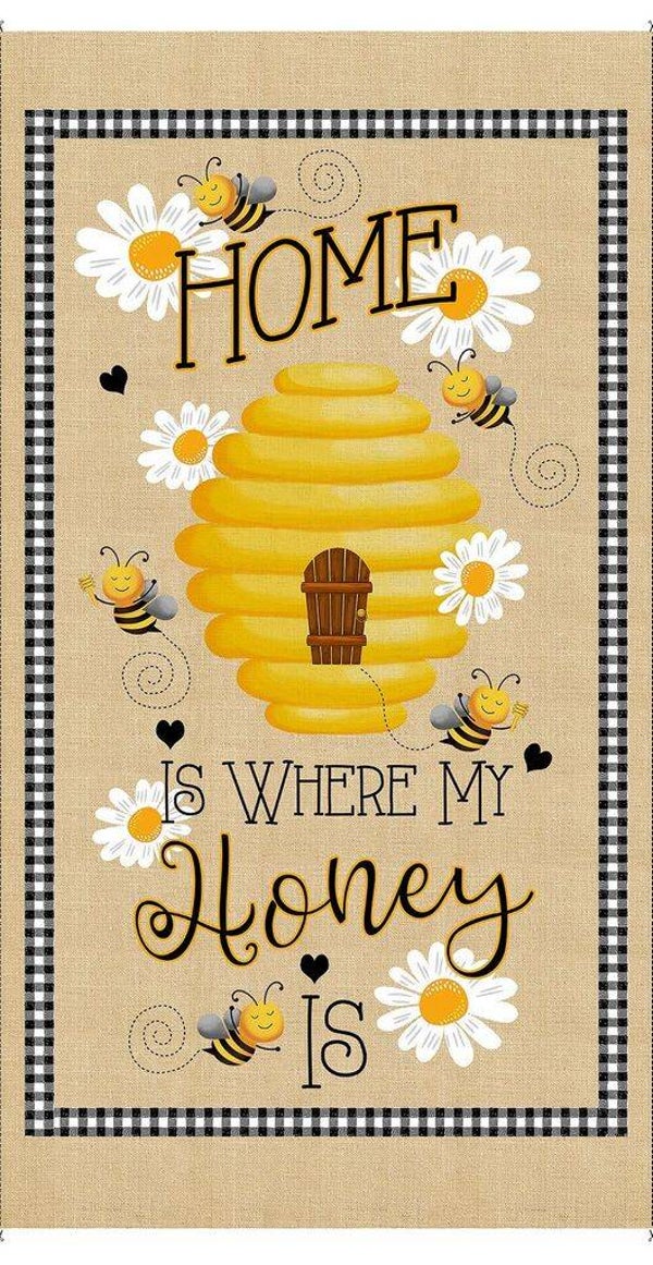 Panel - Home is where my honey is (60 cm x 105 cm)