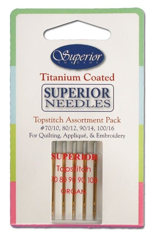 Superior naaimachinenaalden Topstitch Assortiment Pack