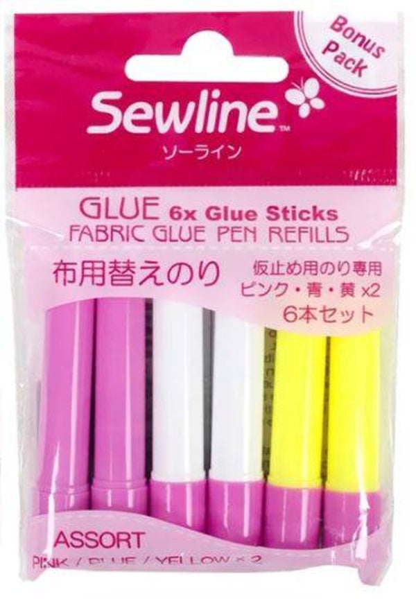FAB50062 SEWLINE GLUE PEN REFILLS 6-PACK (LIJMSTIFT NAVULLING)