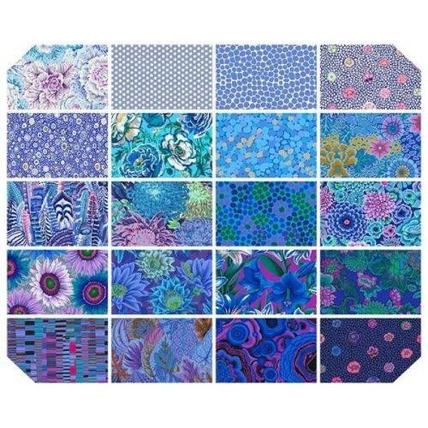 Kaffe Fassett Classics Plus FB6CPGP.LAKE- 5x5 Charmpack