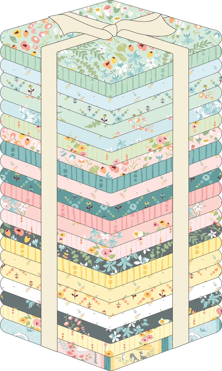 HOLLYHOCK LANE - FQ Bundle (22 pc)