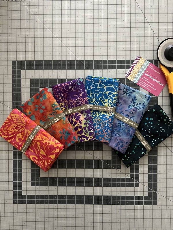 Batik Fat Quarter pakket (6 st.)