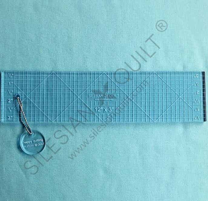 Silesian Quilt Ruler - Ruler 12" X 3"