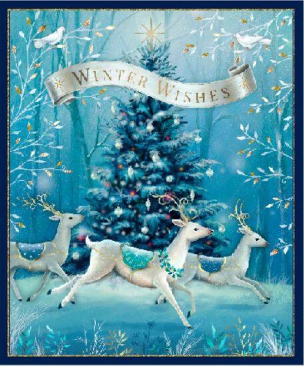 Winter Wishes Panel (90 x 105 cm) (Kerst)