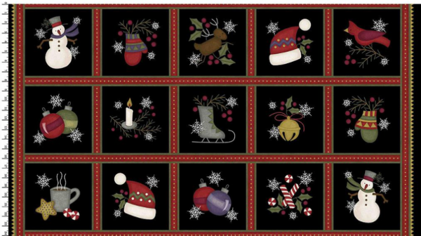 Flannel Panel - Most Wonderful Time (60 cm x 105 cm) (Kerst)