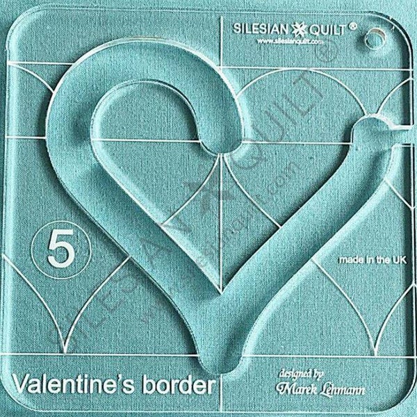 Silesian Quilt Ruler - Valentine's Border Series 5