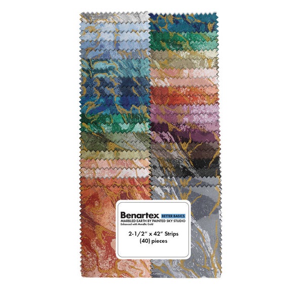 (40pc) - Marbled Earth - Jelly Strips