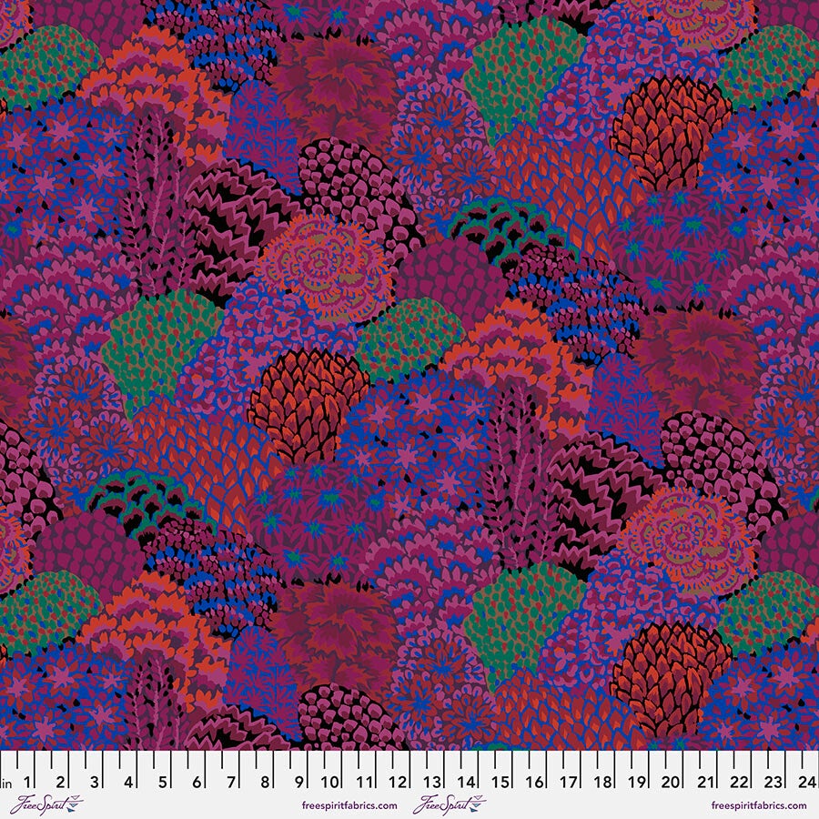 Kaffe Fassett - 85 & Fabulous Maroon Large Oriental Trees