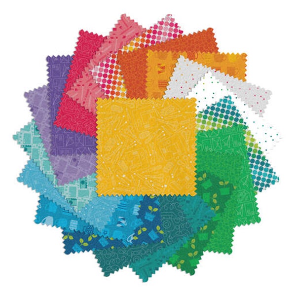 Happy Notes - 5x5 Charmpack