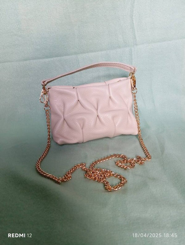 Le Arricciate – borsetta arricciata in vera pelle made in Italy