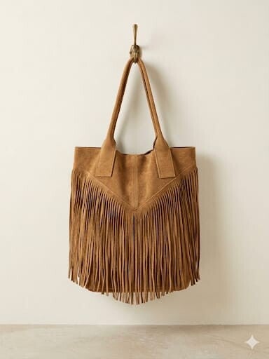 Le Frangette – borsa con frange in vera pelle made in Italy