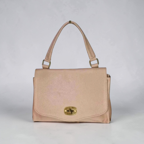 Borsa Postina "Chiara" AnemBags in Pelle Dollaro con Tracolla Rimovibile
