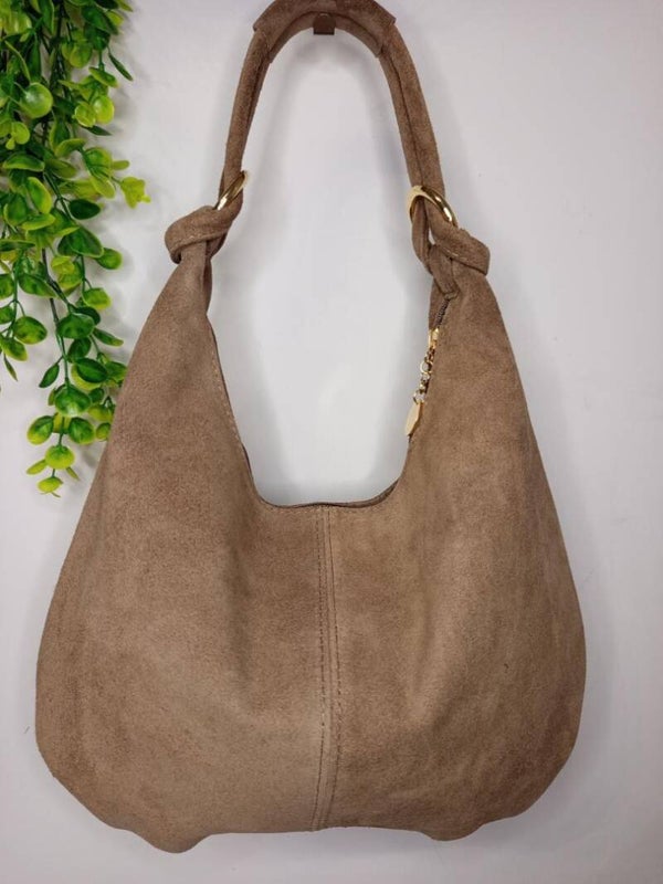 Borsa “Le Sacche” in CAMOSCIO stile sacco – Made in Italy