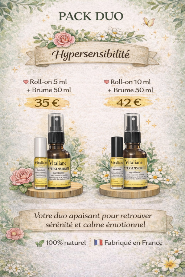 Brume  et roll on 10ml Hypersensibilité