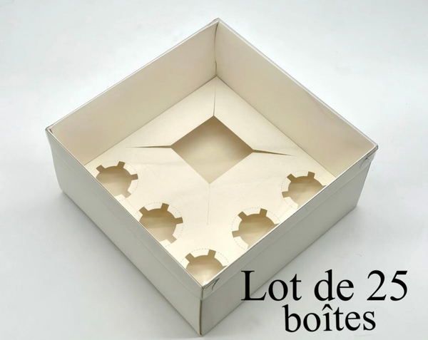 Lot de 25 boîtes à cupcakes + bento