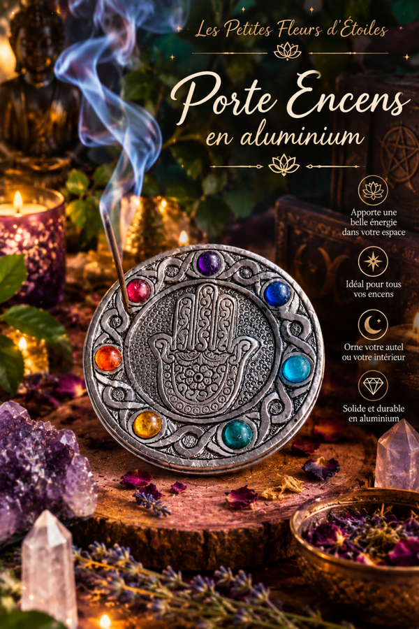Porte encens aluminium